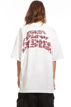 STENCIL RAGLAN S/S TEE WHITE