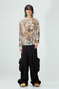 SUSUMU MUKAI - MARKINGS MESH TOP