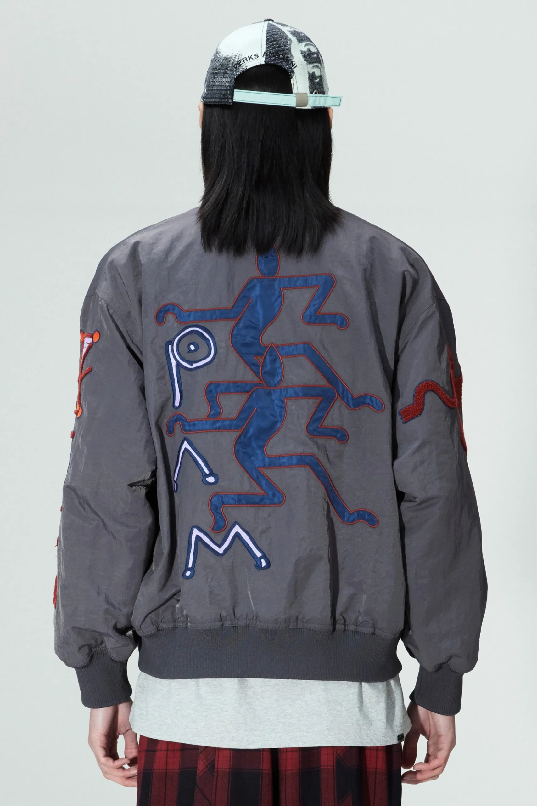 SUSUMU MUKAI - MARKINGS REVERSIBLE BOMBER JACKET