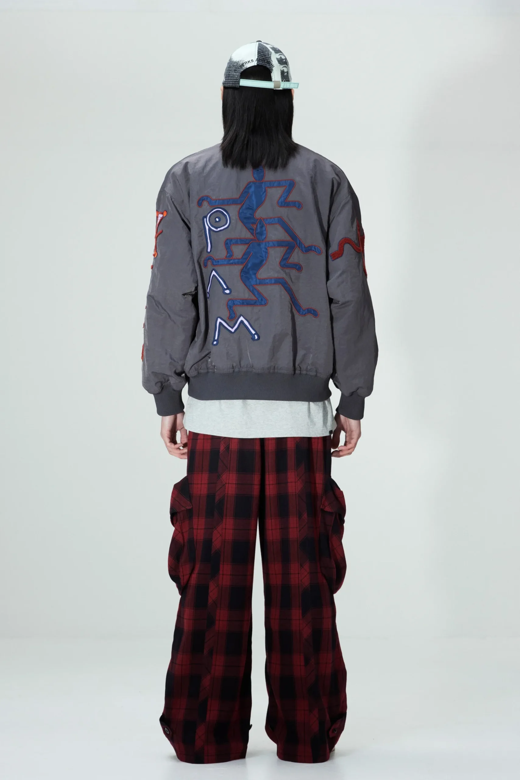 SUSUMU MUKAI - MARKINGS REVERSIBLE BOMBER JACKET
