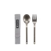TITANIUM FORK & SPOON SET