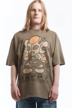 ULTRA HAPPY TEE ARMY GREEN