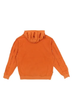 UP CYCLE SLASH HOODIE TANGERINE