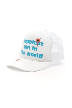 WHITE HAPPY CAP