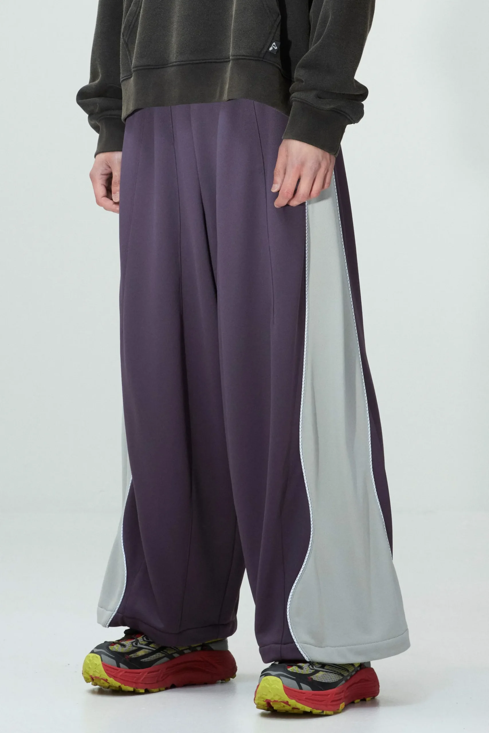 WTTC CONTRAST POSEIDON WIDE LEG TRACK PANT